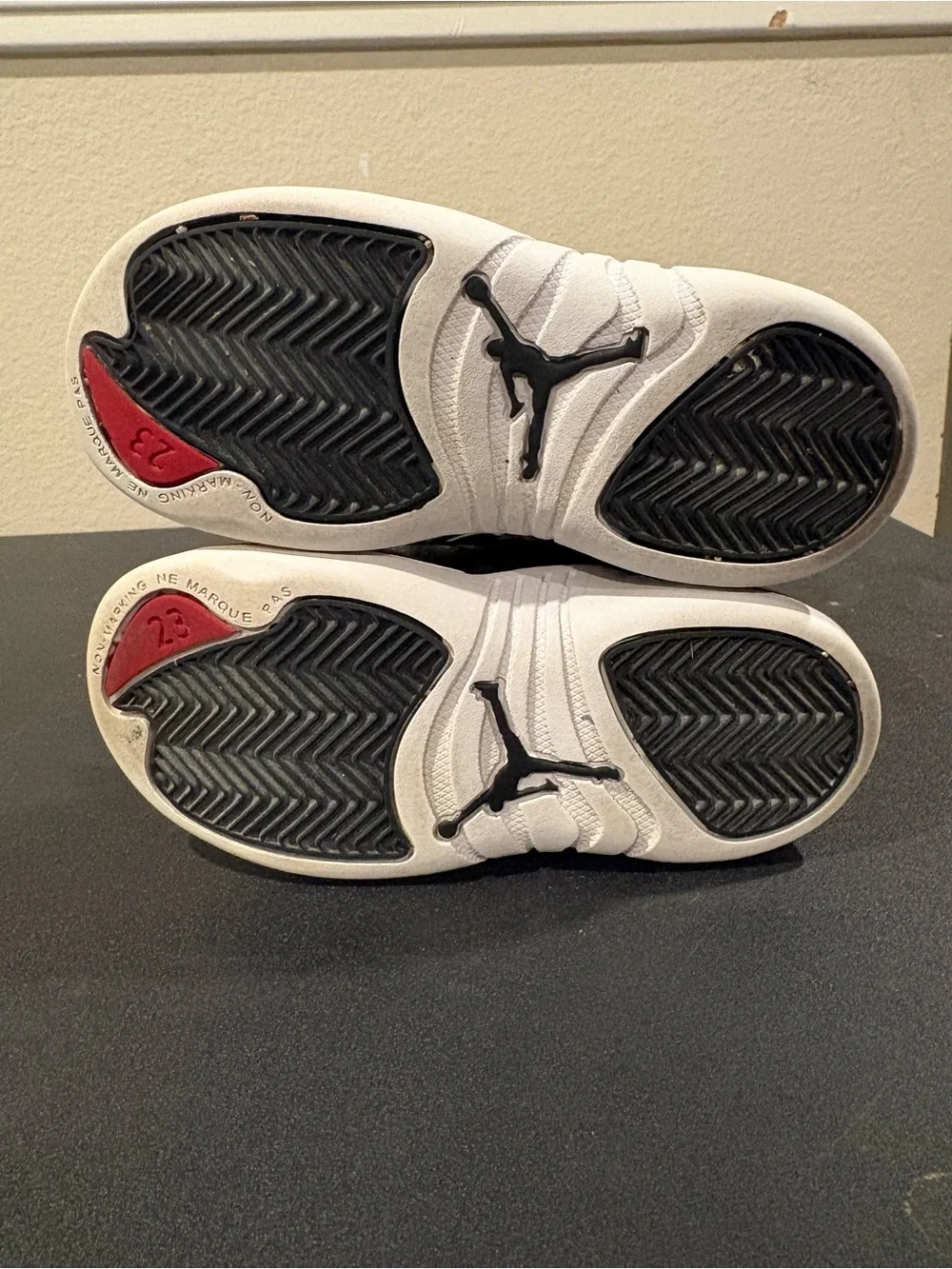 Nike Air Jordan Retro 12 850000-004 Black White Shoes Toddler Infant Size 9C